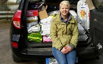 Ein Kofferraum voller Futterspenden - wir sagen DANKE!